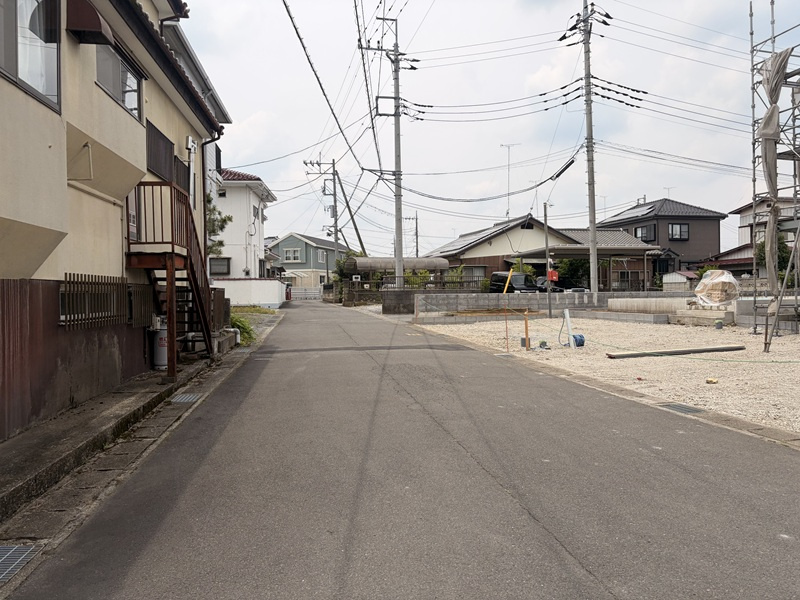 【前面道路含む現地写真】栃木市箱森町全3区画