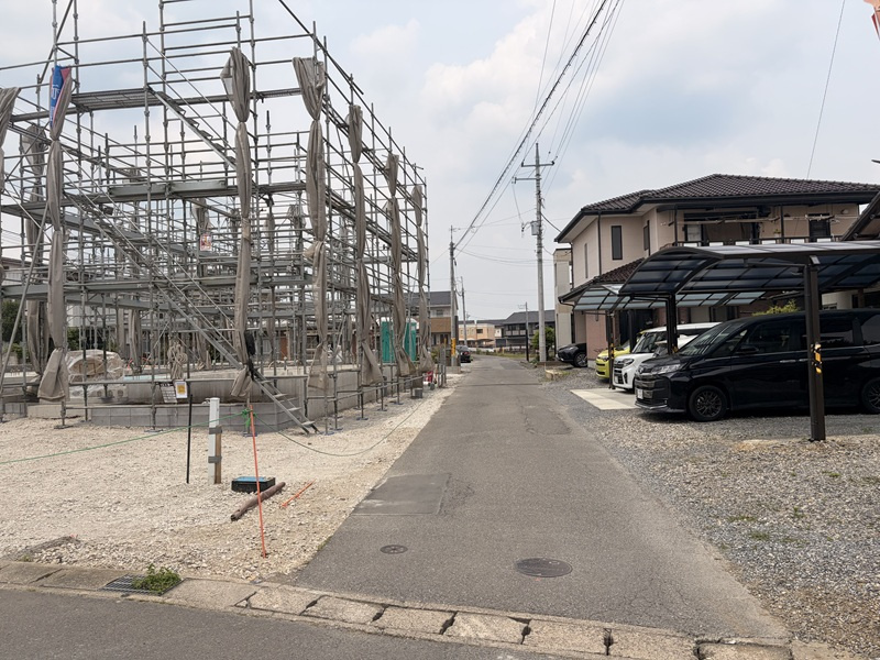 【前面道路含む現地写真】栃木市箱森町全3区画