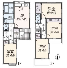 藤沢市羽鳥５丁目の中古一戸建の間取り