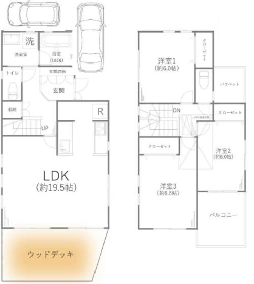 藤沢市白旗4丁目　リフォーム戸建の間取り