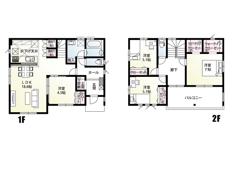 【2号棟：間取図】