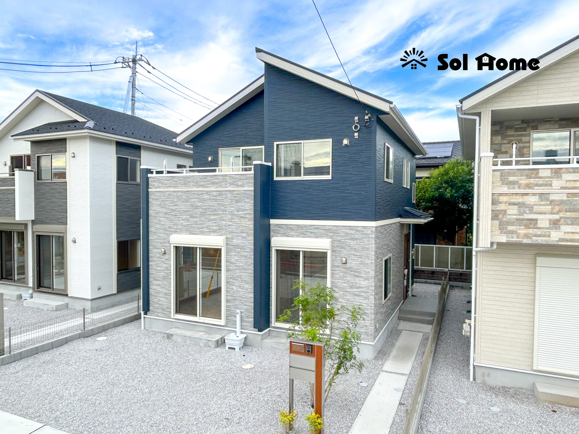 藤岡市藤岡　新築住宅全2棟の外観：施工例|同社施工例