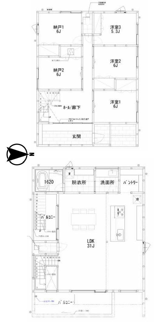 逗子市久木8丁目１７－１０新築戸建ての間取り