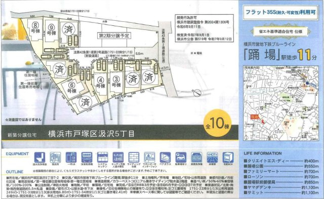 横浜市戸塚区汲沢5丁目 新築戸建て【仲介手数料無料】カースペース2台のその他