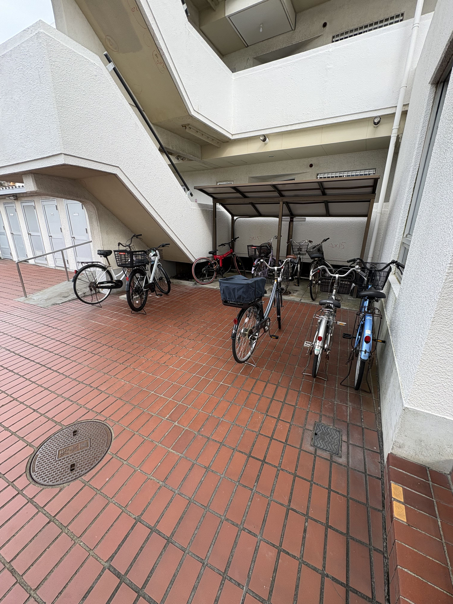 パークサイド平塚2号棟の駐輪場