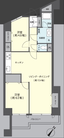 パークサイド平塚2号棟の間取り