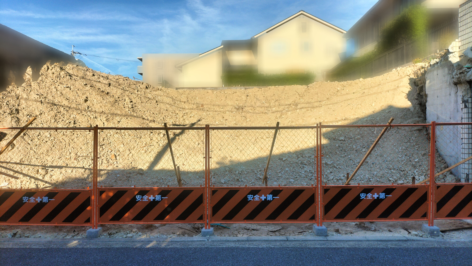 西宮市松ケ丘町土地の外観|間口約14.5ｍ、奥行き約27ｍの整形地