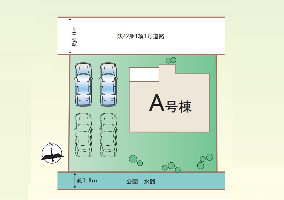 高崎市双葉町　新築住宅全1棟の区画図|◇土地61.02坪◇