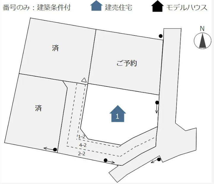 宇都宮市鶴田町の新築一戸建の区画図|「初めまして！」が集まる分譲地。たくさんの子供たちが年齢を問わずに、仲良く一緒に成長できるのは分譲地の特徴ですね。