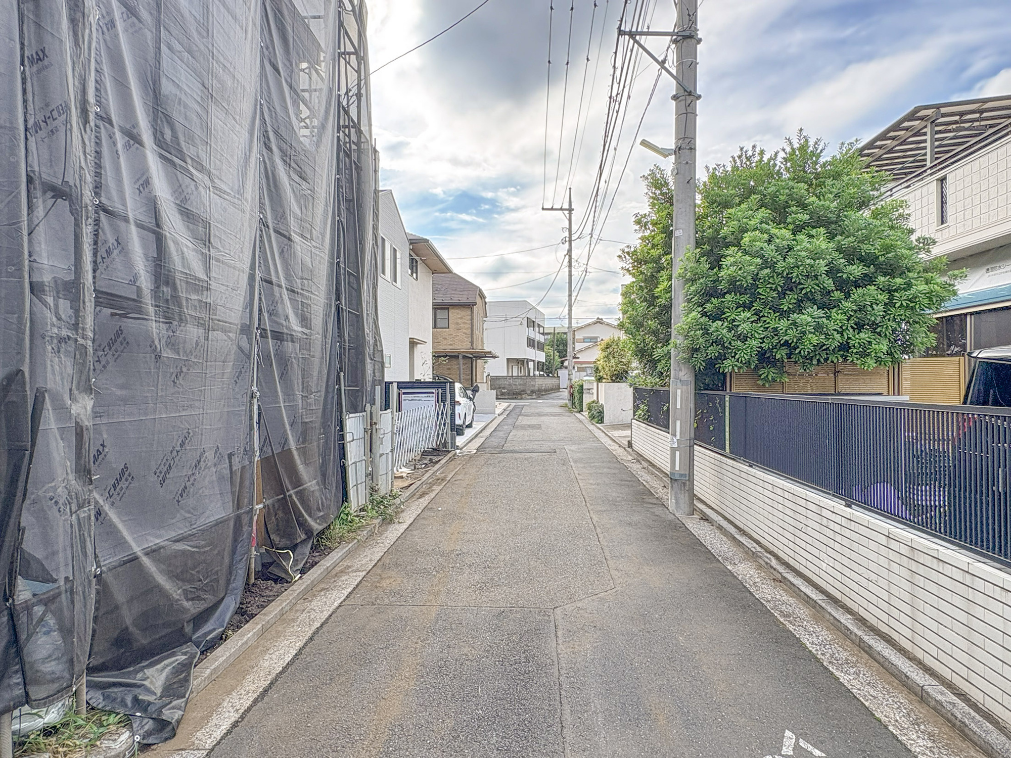 新築分譲［ミラクラス境南町Ⅲ］の前面道路含む現地写真|現地写真（2026年9月撮影）