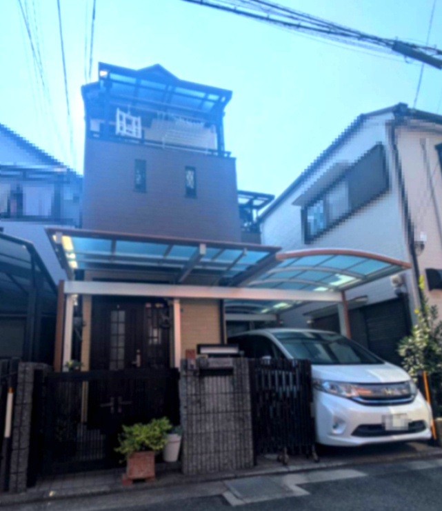 上大市四丁目　テラスハウスの外観|落ち着いた雰囲気の外観です
駐車場有（車種制限有）