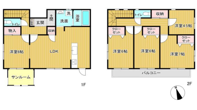 上江袋　間取図