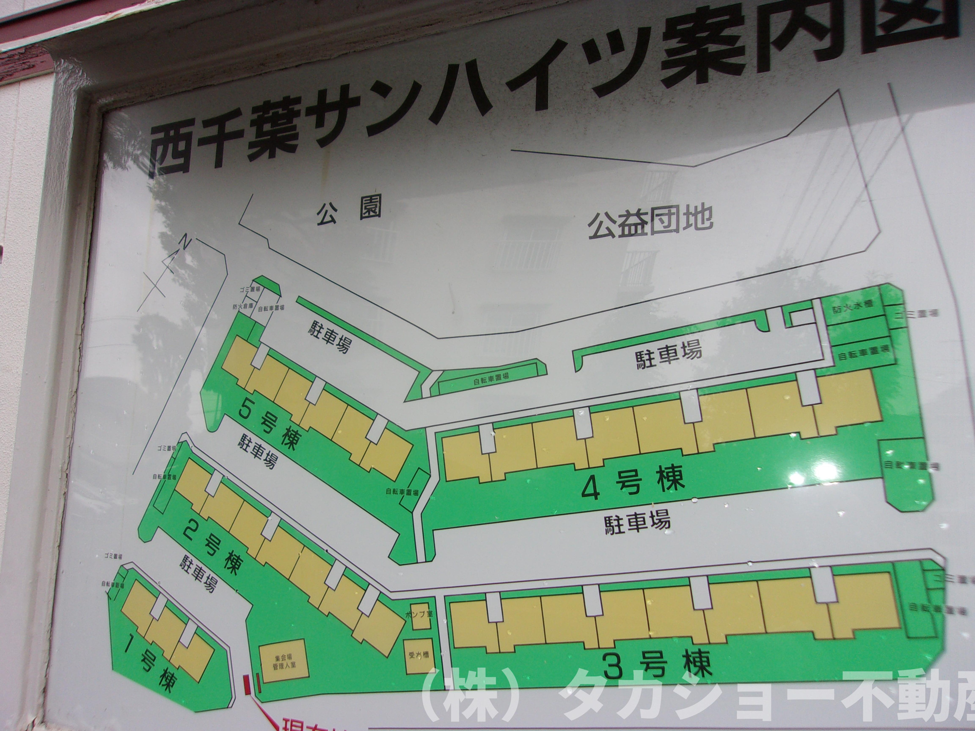 西千葉サンハイツ　3号棟の区画図
