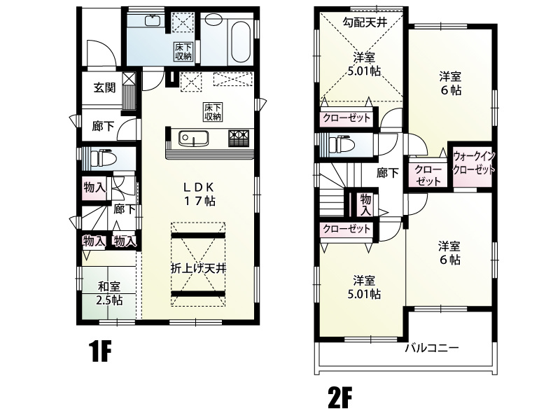 久喜市栗原4丁目2期（全2棟）1号棟　間取図