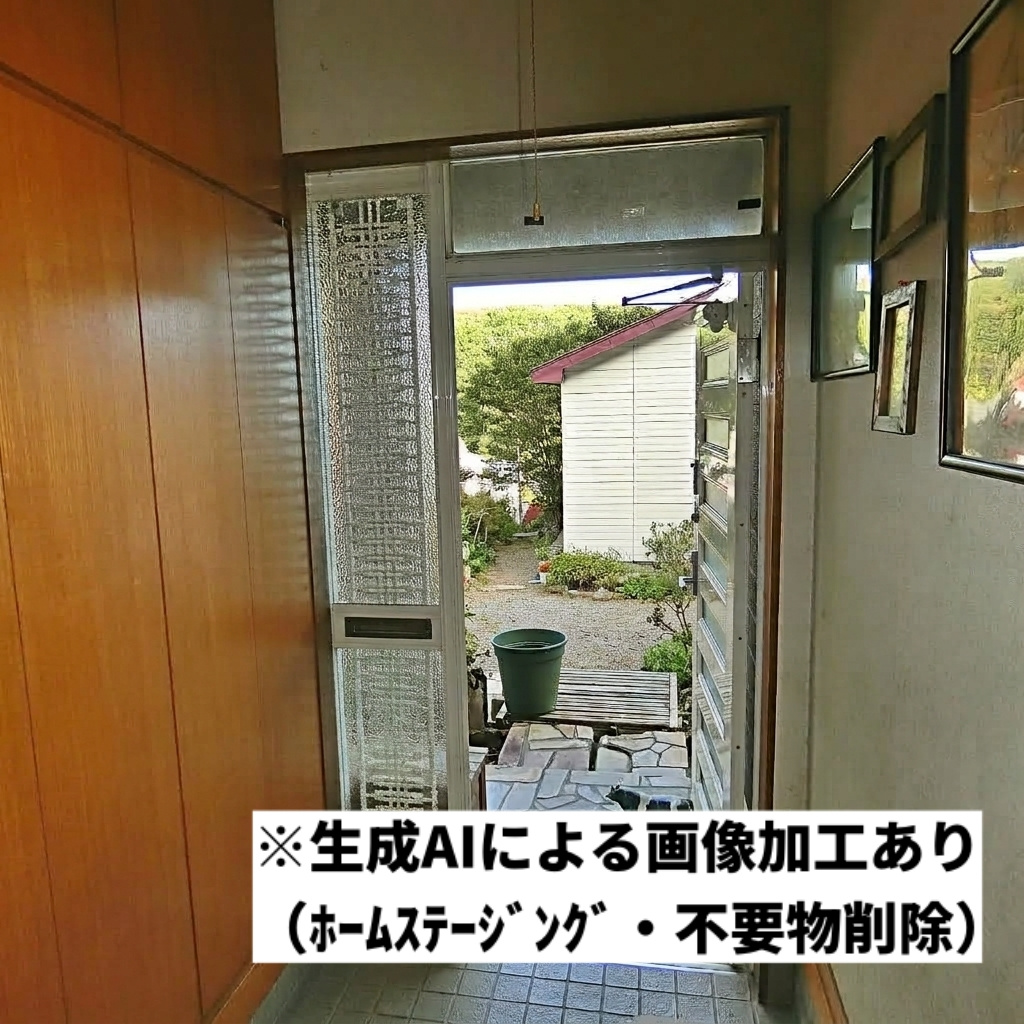 室蘭市中島本町3丁目17-1　中古住宅の玄関
