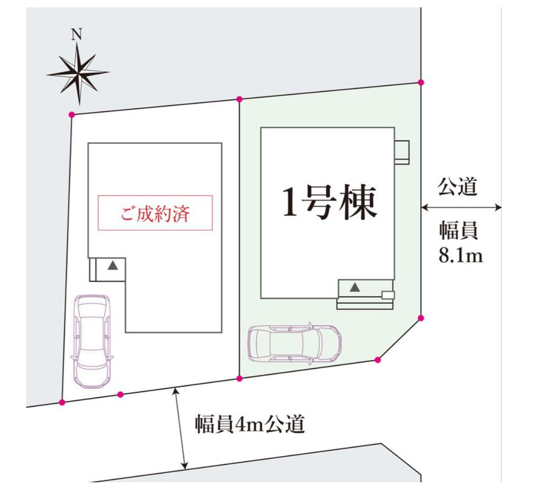 横浜市瀬谷区南瀬谷1丁目 新築戸建て【仲介手数料無料】の区画図