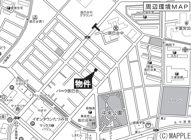 市原市辰巳台東1丁目　新築戸建の地図