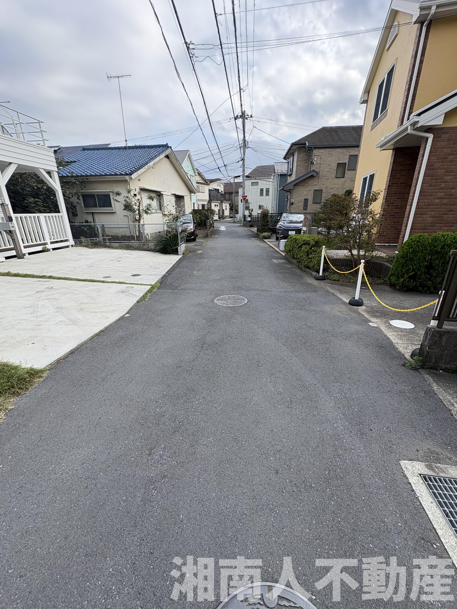 茅ケ崎市浜竹４丁目戸建の前面道路含む現地写真|前面道路含む現地写真です