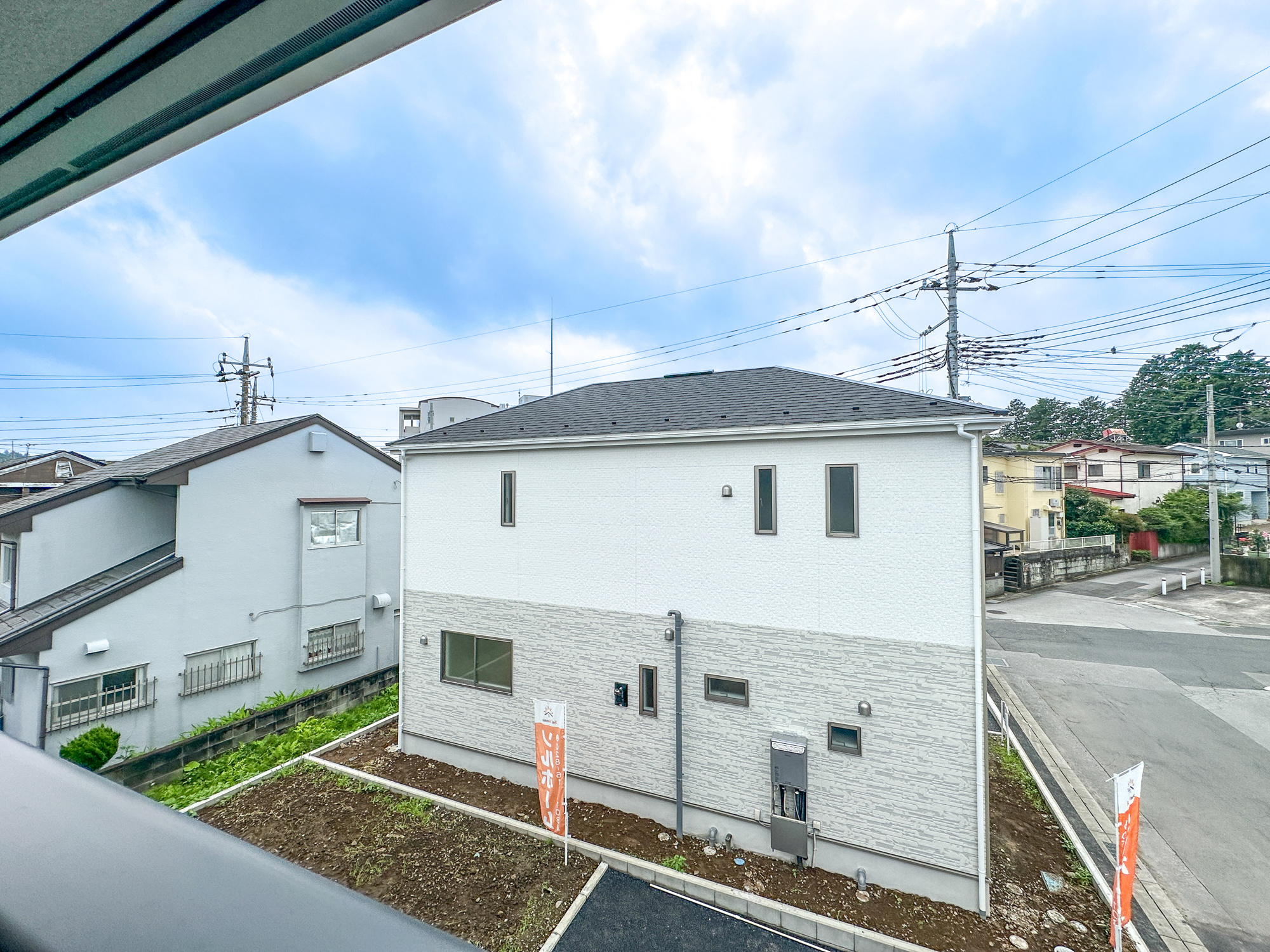 宇都宮市野沢町第６　新築住宅全２棟の展望|隣地との距離が確保されているので開放感のある眺望♪