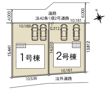 宇都宮市宮の内３丁目の新築一戸建の区画図|「初めまして！」が集まる分譲地。たくさんの子供たちが年齢を問わずに、仲良く一緒に成長できるのは分譲地の特徴ですね。