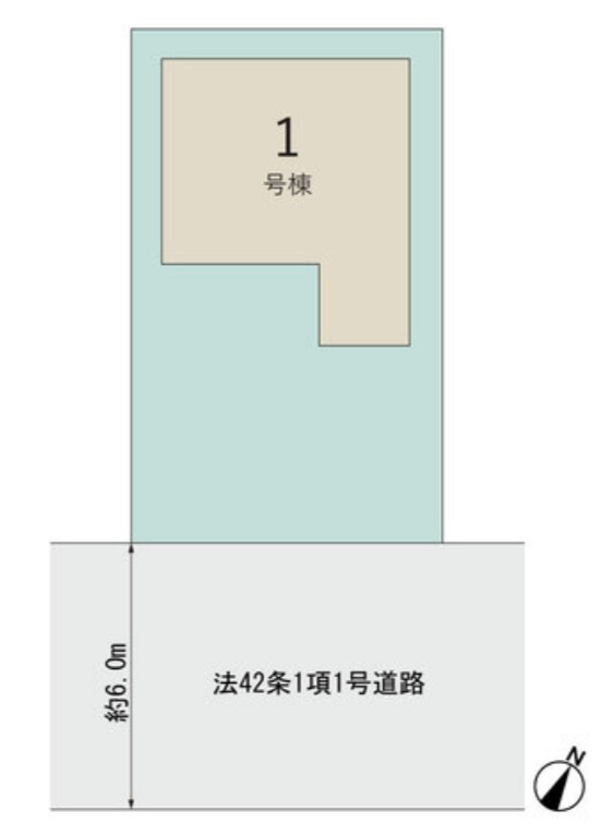 リーブルガーデン　駿河区高松2丁目　全1棟の区画図|前面道路も広く駐車もらくらくスムーズ♪