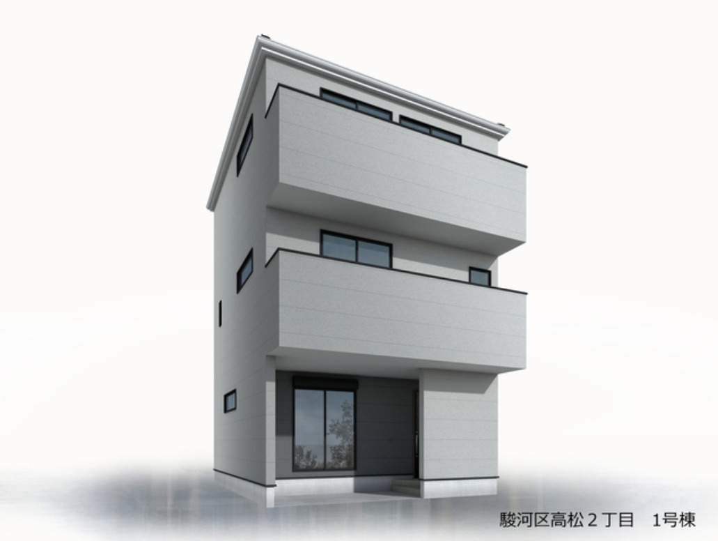 リーブルガーデン　駿河区高松2丁目　全1棟の外観パース|＜完成イメージパース＞