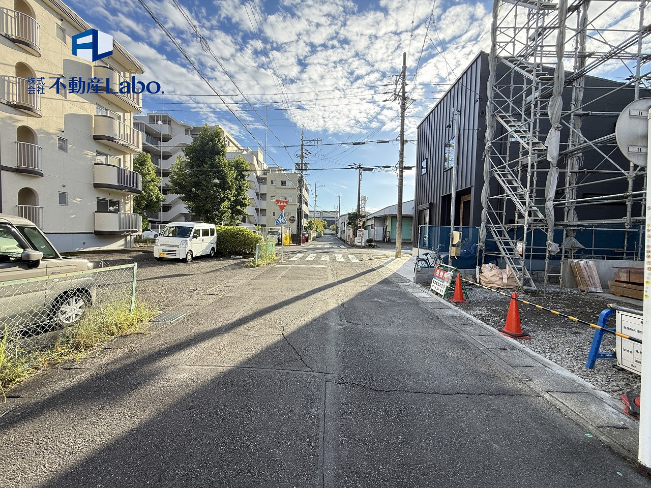 リーブルガーデン　駿河区高松2丁目　全1棟の前面道路含む現地写真|落ち着いた雰囲気がある高松2丁目♪