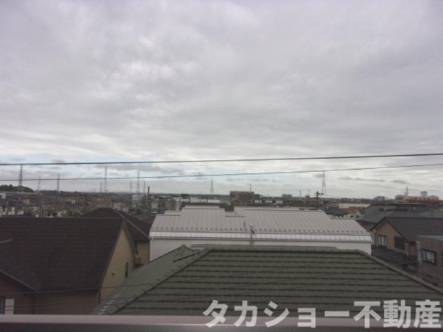 グリーンコーポ蘇我の展望|遮る建物がないので見晴らし良いです。