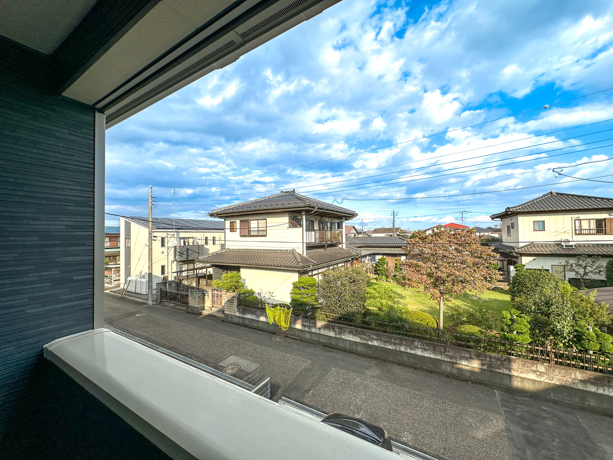 下都賀郡壬生町緑町２丁目の新築一戸建の展望|隣地との距離が確保されているので開放感のある眺望♪