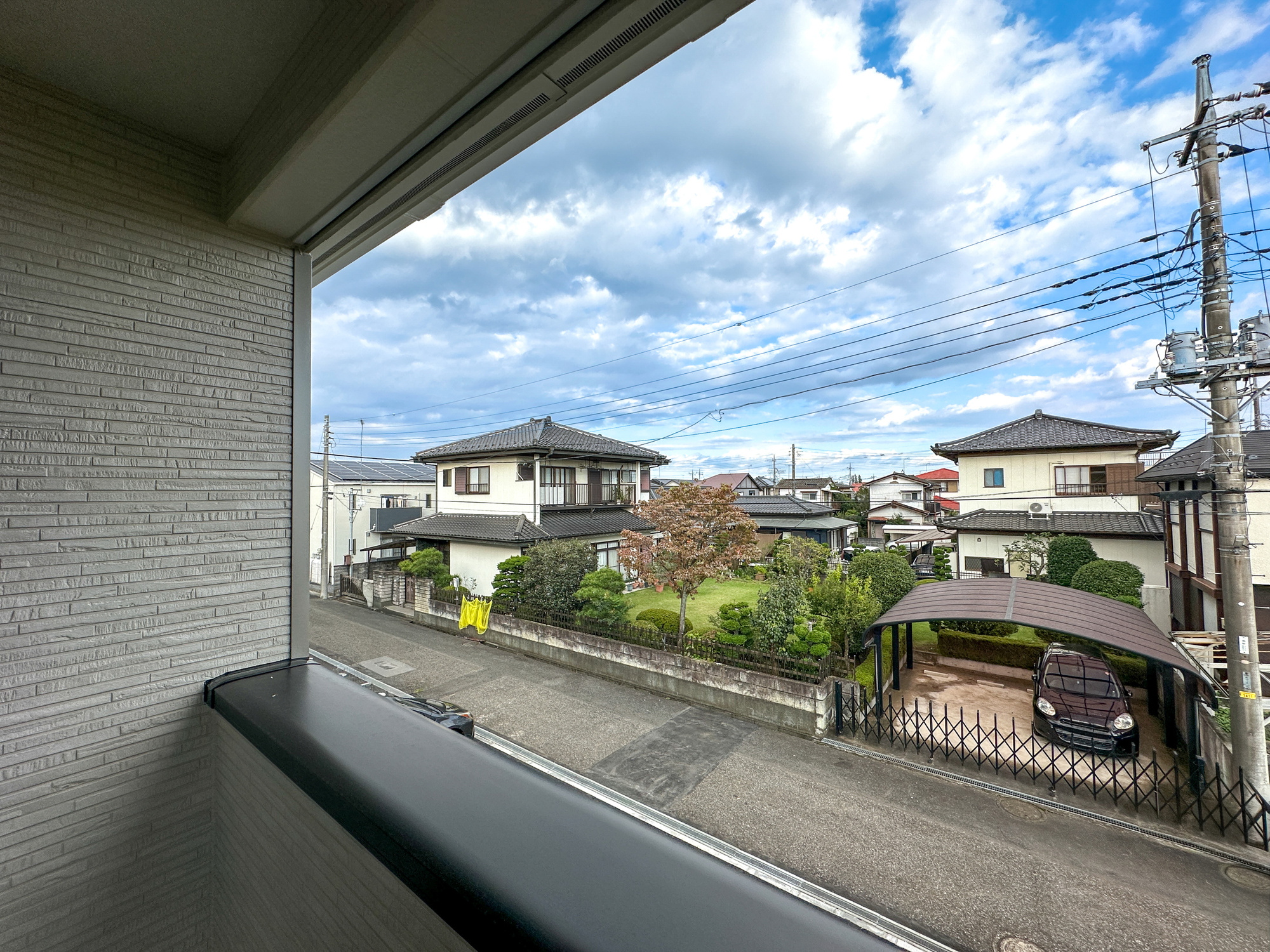 下都賀郡壬生町緑町２丁目の新築一戸建の展望|隣地との距離が確保されているので開放感のある眺望♪