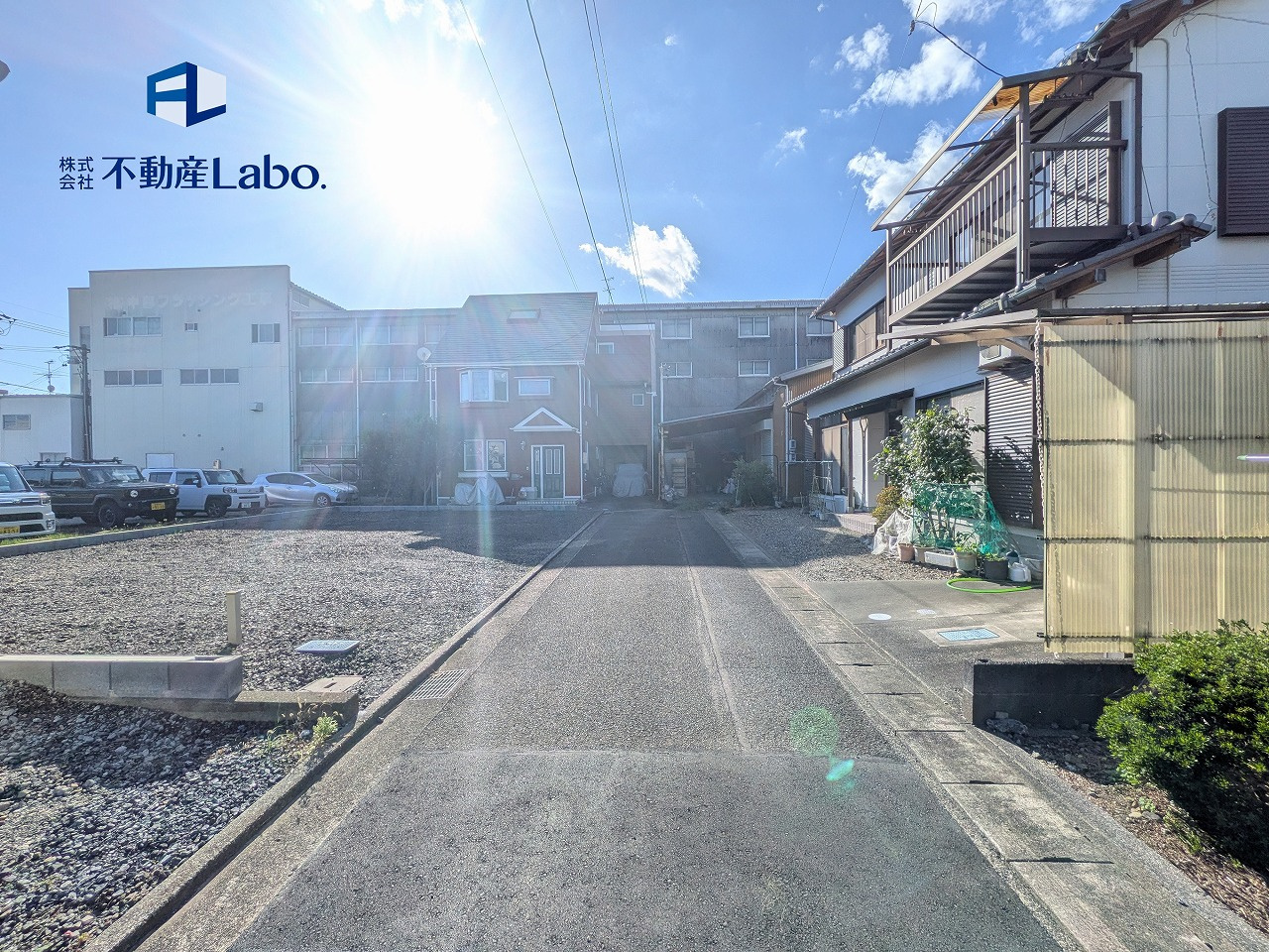 清水区北脇新田14期　全1棟の前面道路含む現地写真|サンドラック、バローが徒歩11分圏内。毎日の買い物が驚くほどラクラク♪