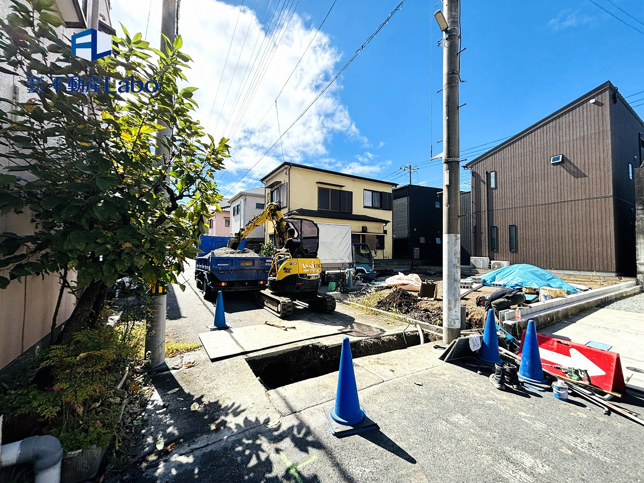 リーブルガーデン　沼津市日の出町　全1棟の前面道路含む現地写真|前面道路も５Mあります。