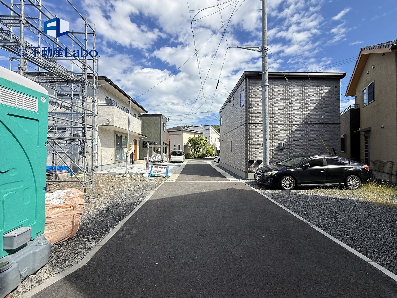 葵区千代田２丁目７期　全7棟の前面道路含む現地写真|前面道路が位置指定道路なので交通量が少なく、お子様も安心です！