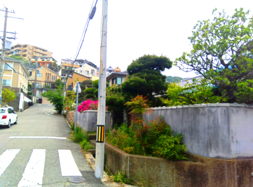 野上４丁目　土地の前面道路含む現地写真|前面道路含む現地写真です