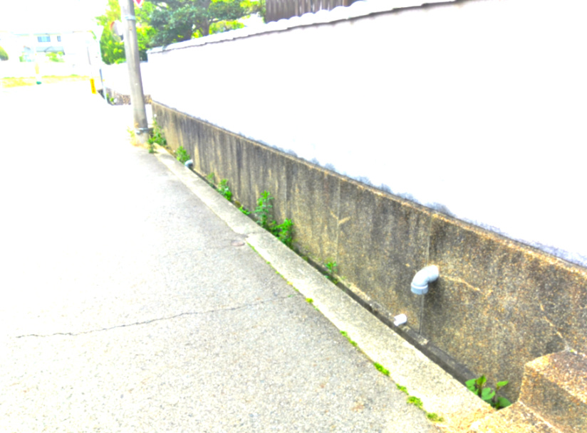 野上４丁目　土地の前面道路含む現地写真|前面道路含む現地写真です