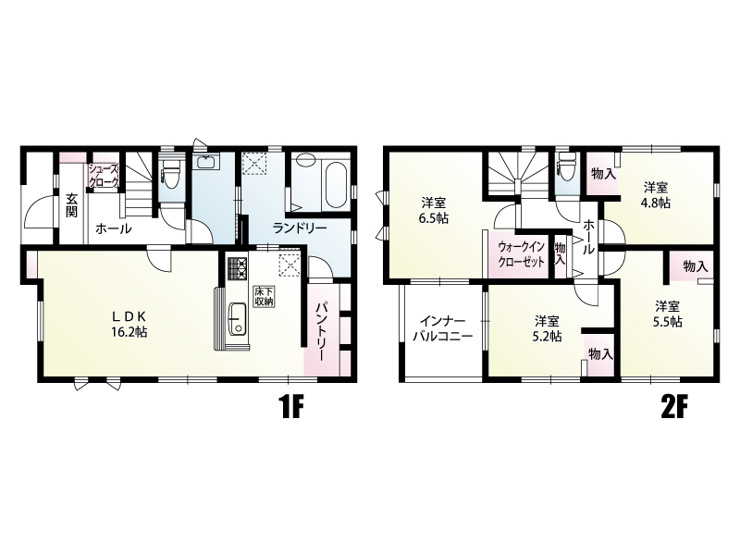 土浦市中高津　1号棟　間取図