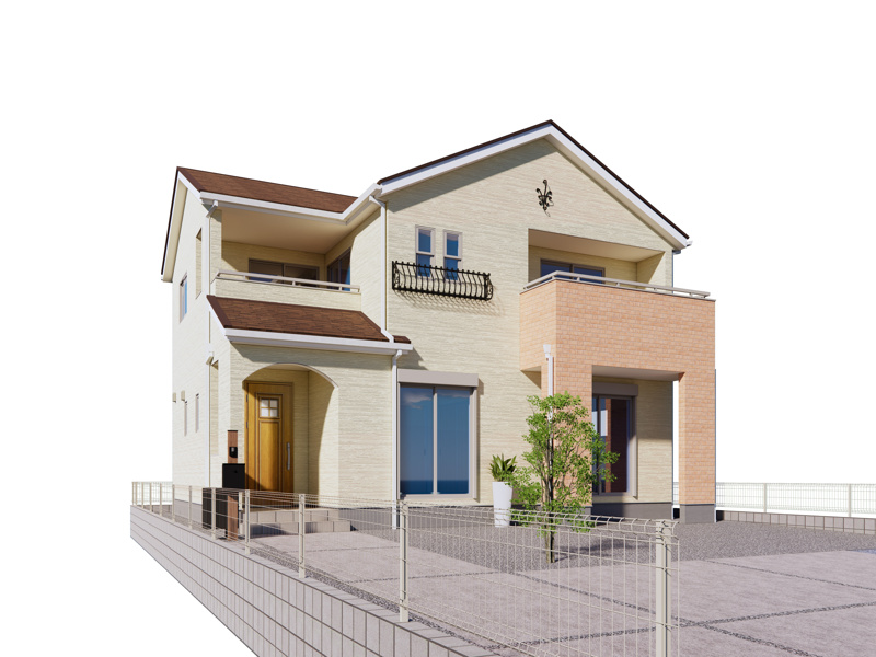 下妻市宗道（全4区画）3号棟　完成予想図
