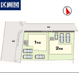 宇都宮市双葉５期　新築住宅全２棟の区画図|「初めまして！」が集まる分譲地。たくさんの子供たちが年齢を問わずに、仲良く一緒に成長できるのは分譲地の特徴ですね。