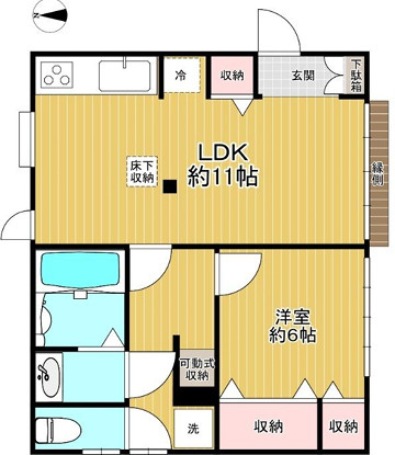 茅ヶ崎市下町屋2丁目　中古戸建の間取り