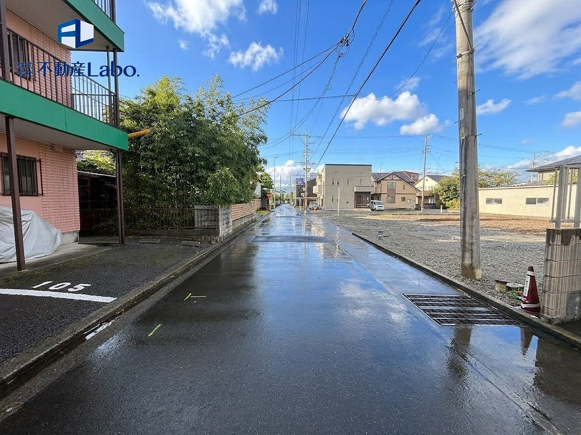 リーブルガーデン　駿河区下島7期　全4棟の前面道路含む現地写真