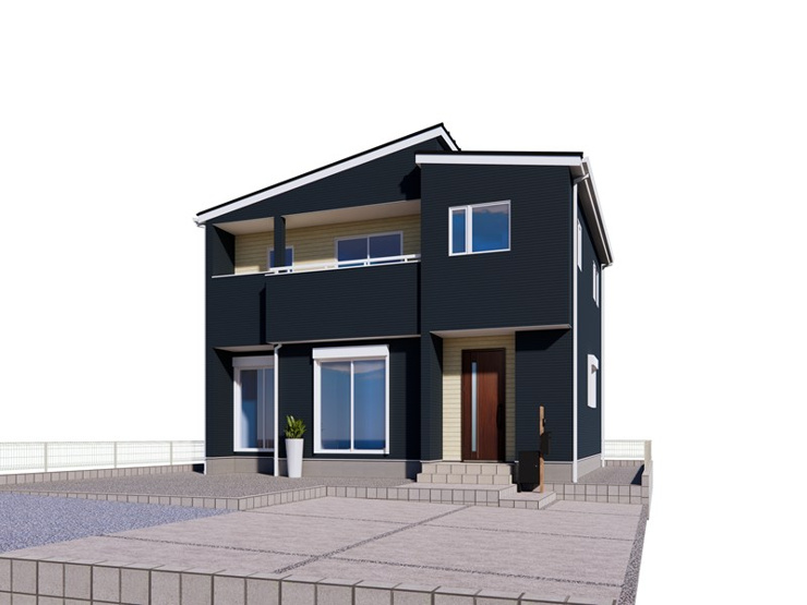 【7号棟:外観完成イメージ】背景なし
