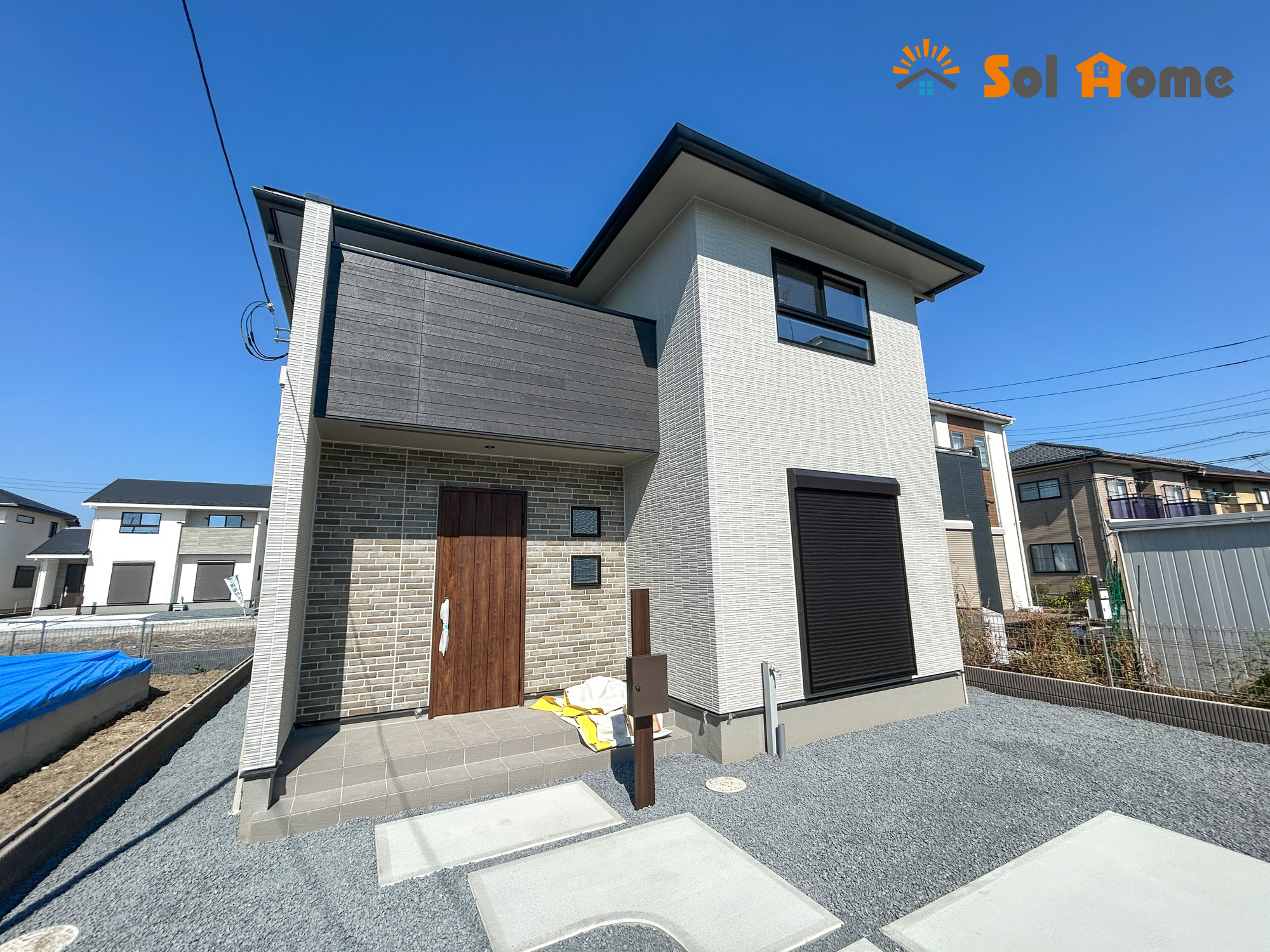 前橋市箱田町第9期　新築住宅全7棟の外観|◆本日のご案内も大歓迎です♪◆ 図面や写真では分からない部分を不動産のプロが丁寧にご説明いたします！！ 年中無休のソルホームはいつでもお問い合わせをお待ちしております♪