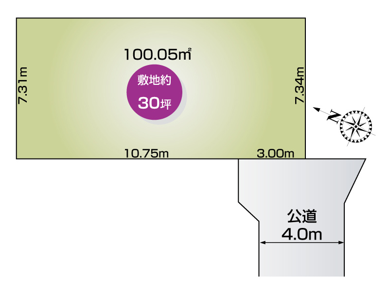 幸手市中5丁目　区画図