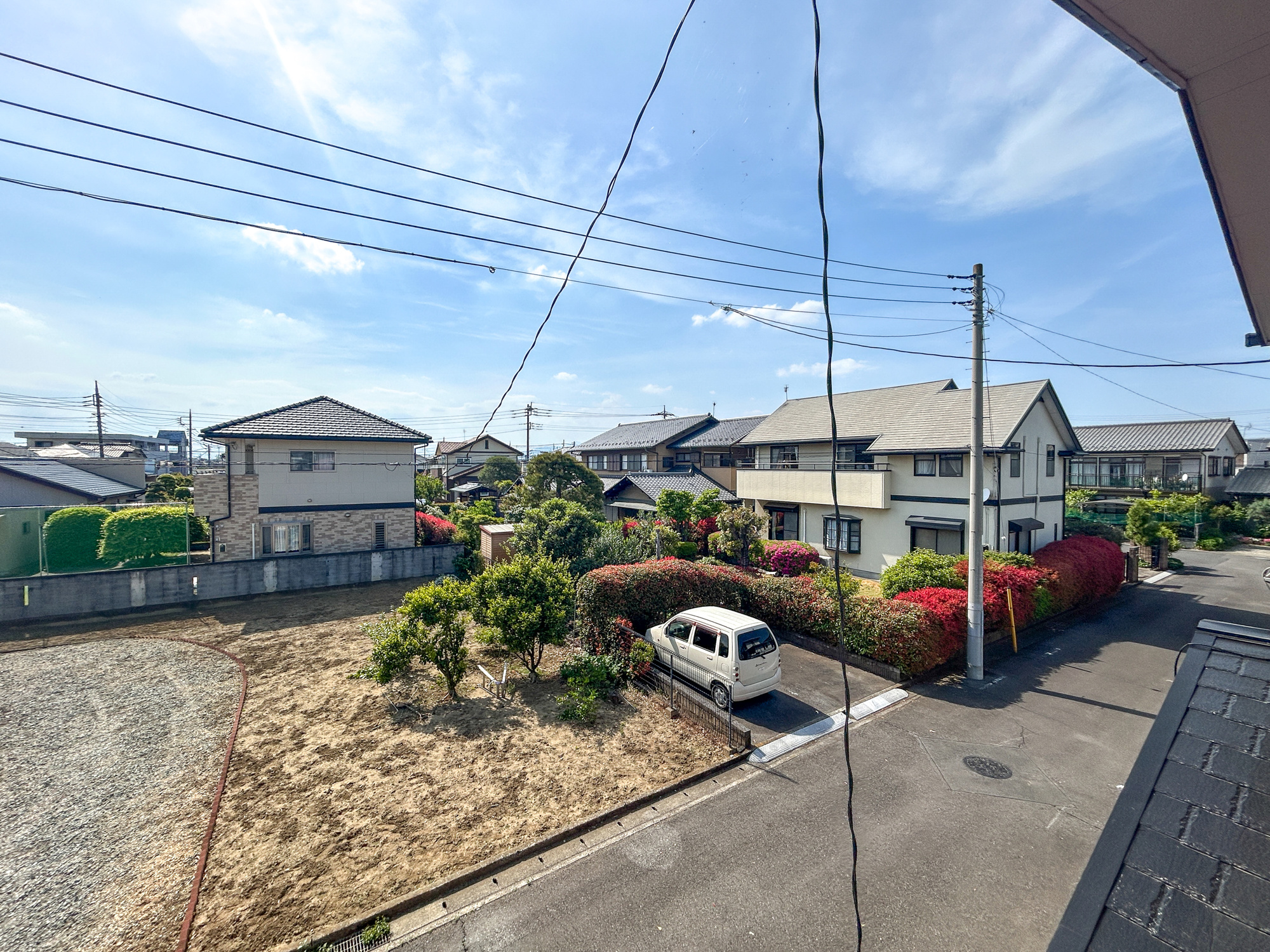 前橋市天川原町1期　中古物件の展望|低層の一戸建てを中心とした街並みが整然と続き、周辺は高い建物が建っていないので、採光や開放性に恵まれ、空が広く緑の多い閑静な趣を感じる環境です。