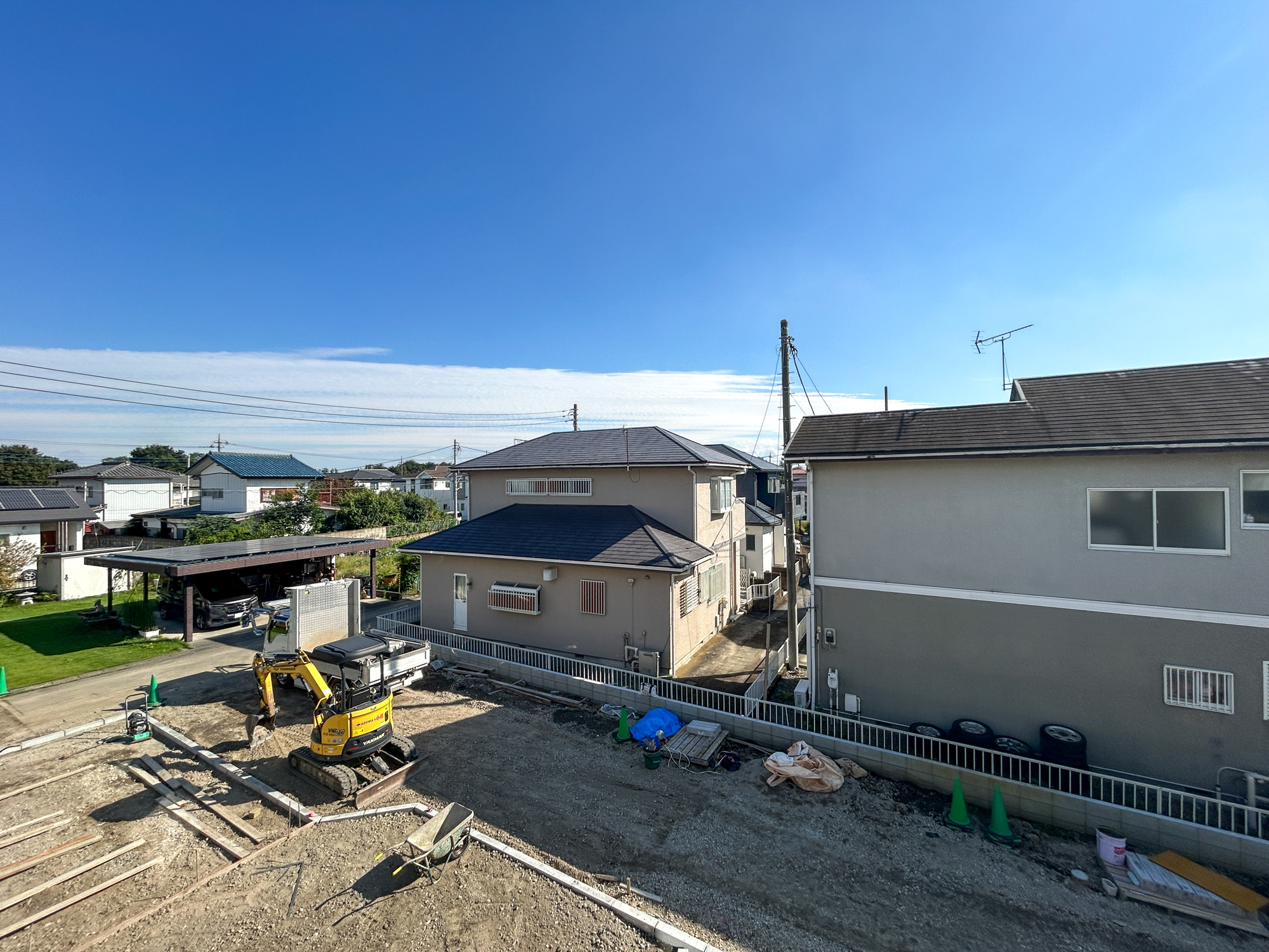 前橋市下新田町1期　新築住宅全3棟の展望|見晴らしの良い眺望は開放感たっぷり♪
