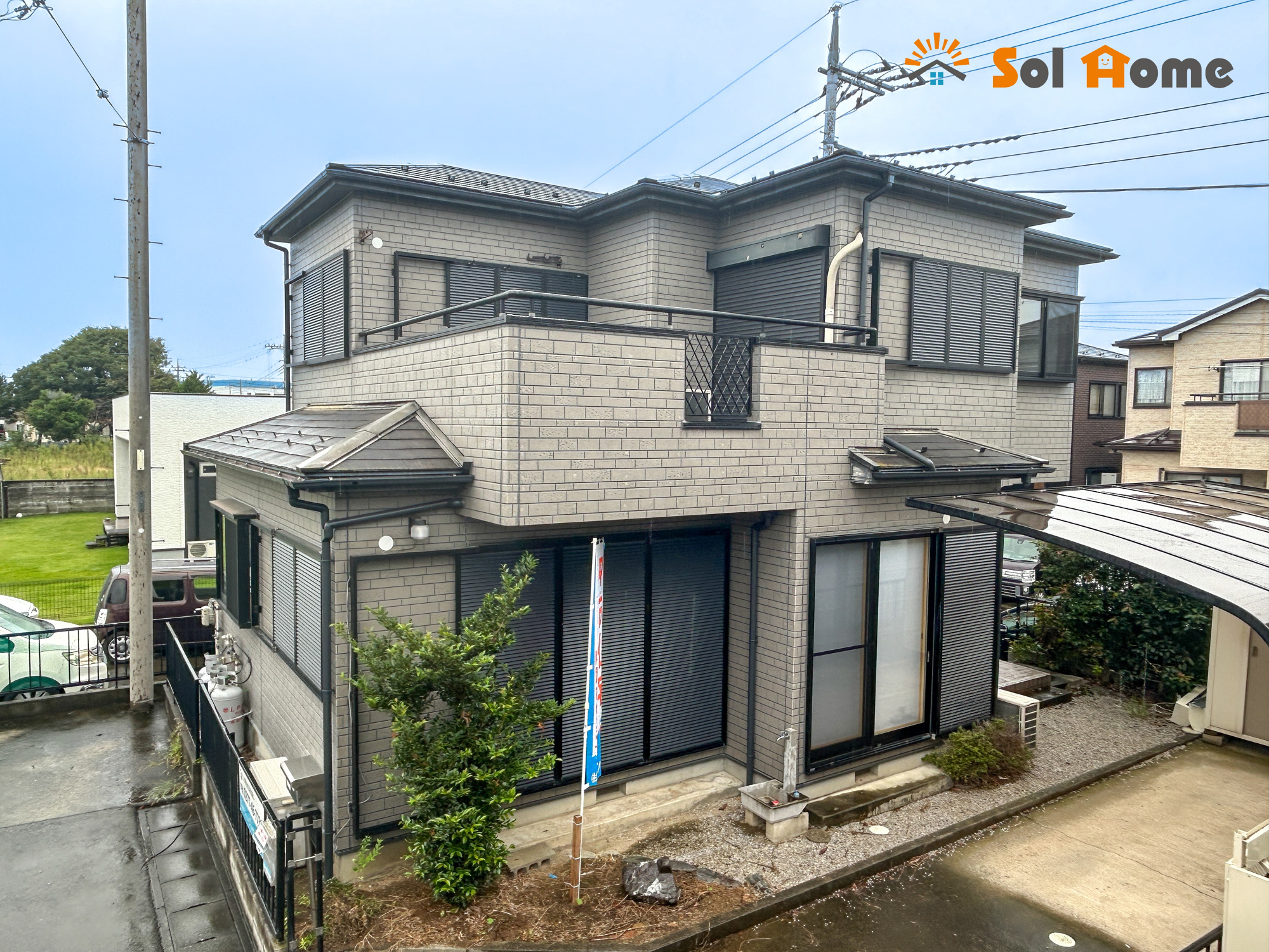 伊勢崎市長沼町　　中古住宅の外観|◆本日のご案内も大歓迎です♪◆ 図面や写真では分からない部分を不動産のプロが丁寧にご説明いたします！！ソルホームはいつでもお問い合わせをお待ちしております♪