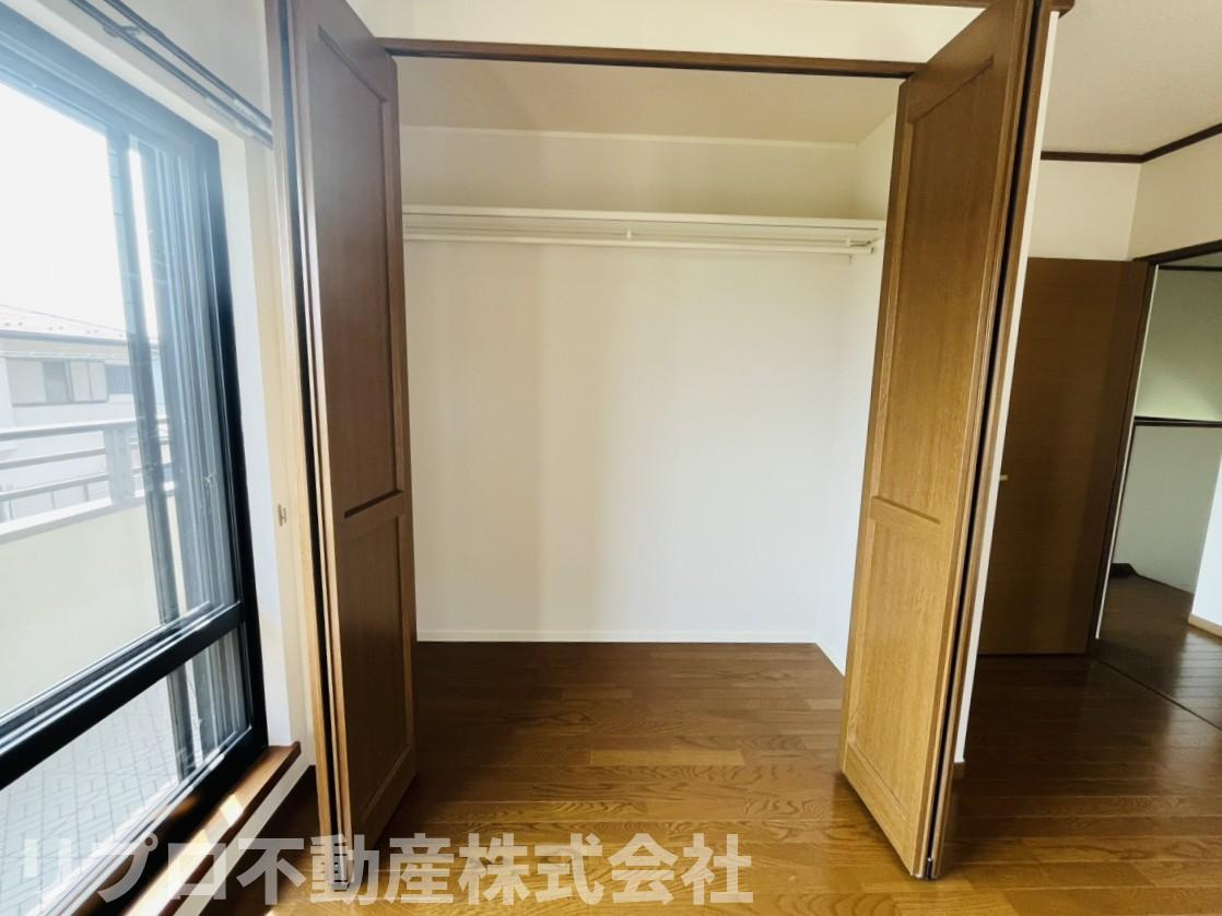 野田市木野崎戸建の収納|各居室のクローゼットは広さがあります♪