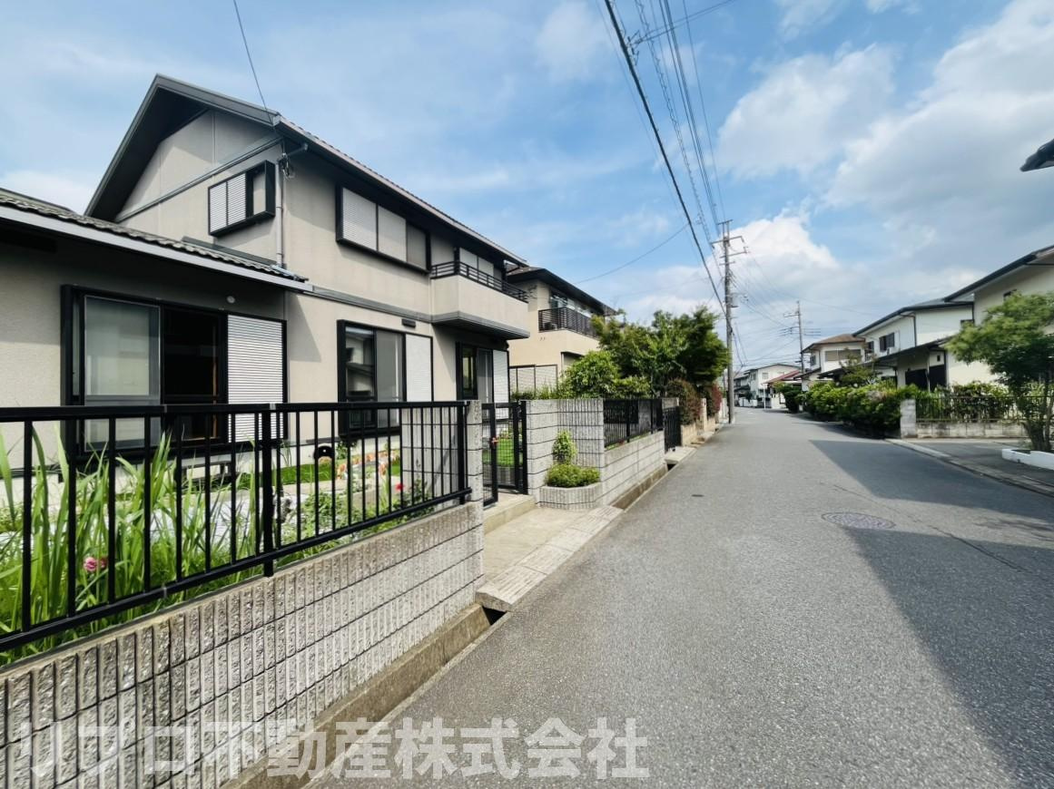 野田市木野崎戸建の前面道路含む現地写真|南西側５．０m公道　　周辺は閑静な住宅街です