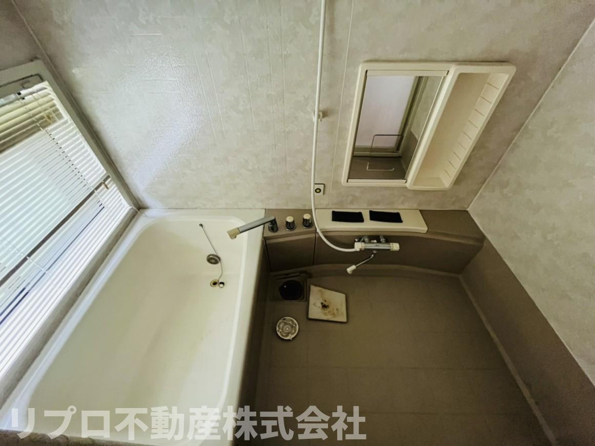 野田市木野崎戸建の浴室|１坪以上あるのでゆったりとくつろげます♪追炊き機能あり