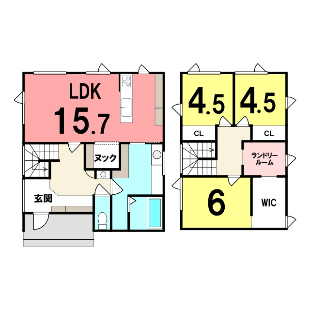 室蘭市宮の森町3丁目1-35　未入居住宅の間取り